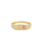 Diamond and Pink Sapphire Treasure Ring - 14K